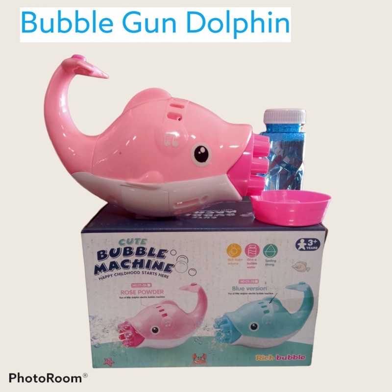 Mainan Anak BubbleGuns Dolphin 9Mata /Pistol Gelembung