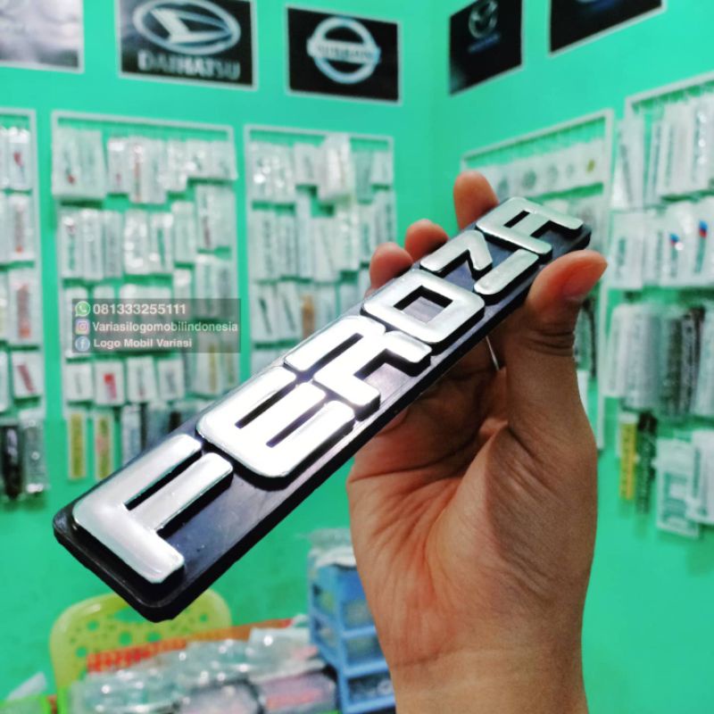 Emblem logo FEROZA daihatsu ukuran original bagasi FEROZA offroad 4x4 jeep