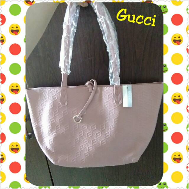 Shoulder Bag / Tas Selempang Bahu Branded Gucci Murah Premium Soft Pink Murah Wanita (REALPICT)