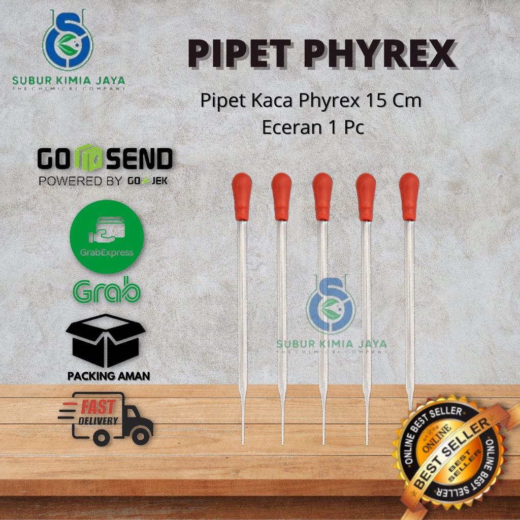 Pipet Kaca Pyrex / Pyrek 15 cm