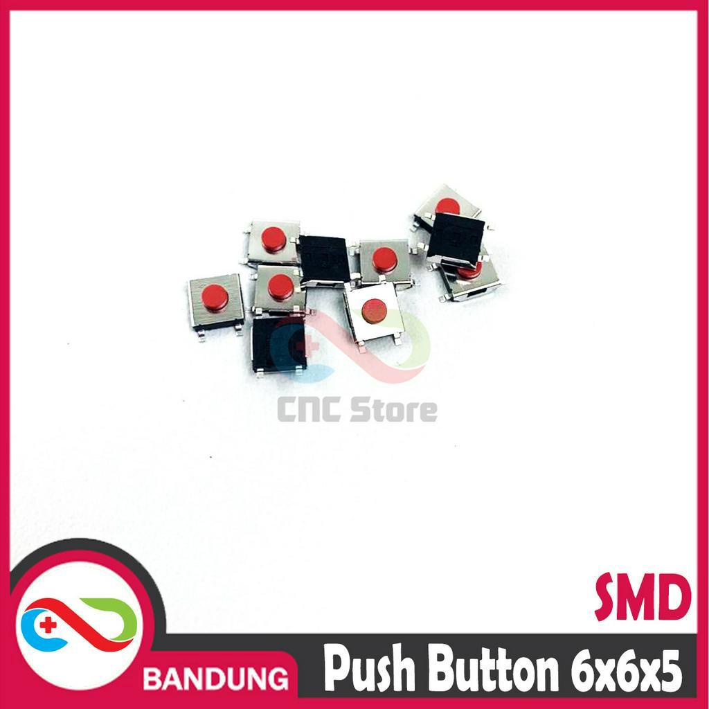 TACTILE SWITCH PUSH BUTTON 6X6X5MM RED MERAH SMD