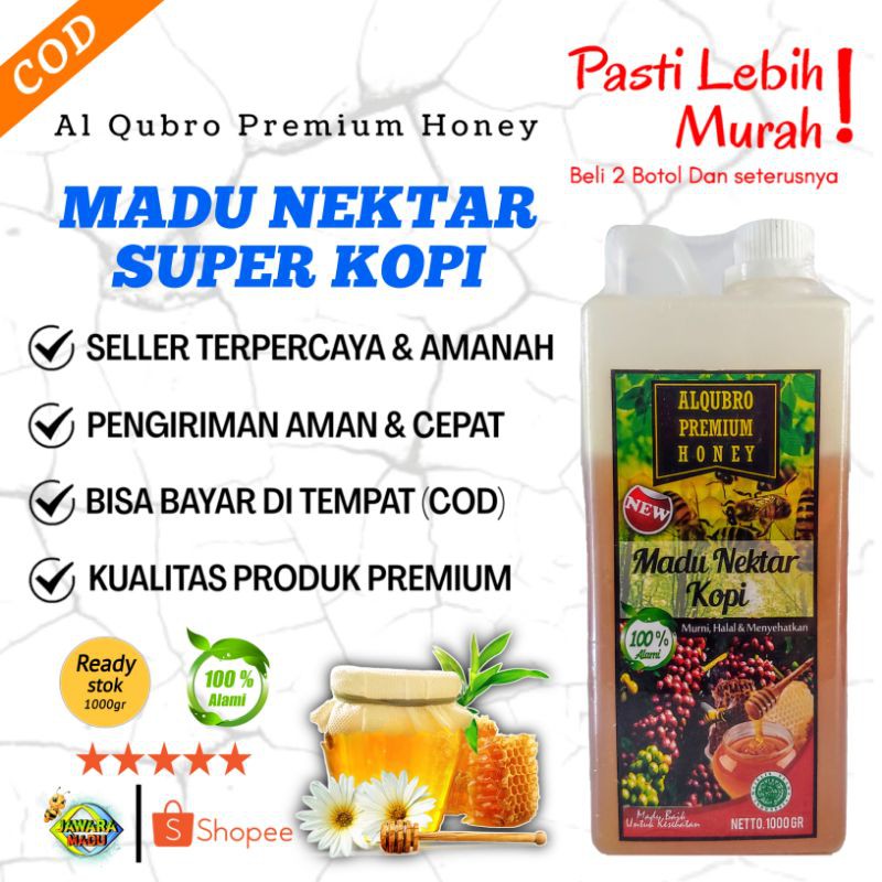 

Madu Murni Asli Al Qubro AlQubro Premium Madu Nektar Kopi 1000 gr