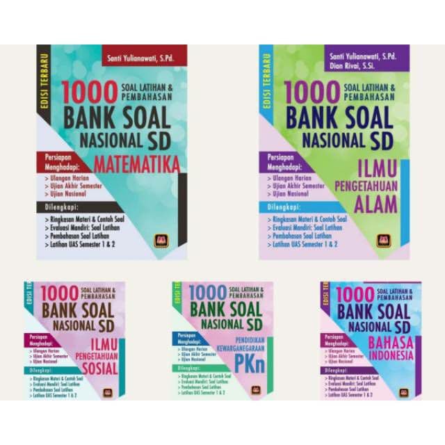 Soal Latihan & Pembahasan 1000 Bank Soal Nasional SD Dari kelas 4,5,6 SD