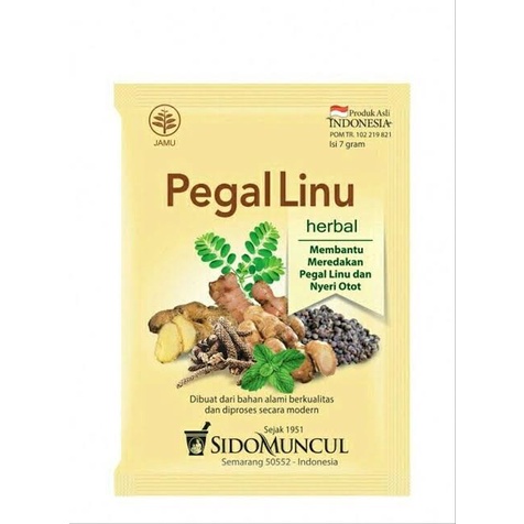 

Jamu Pegal Linu dan Nyeri Otot SidoMuncul 10 Sashet