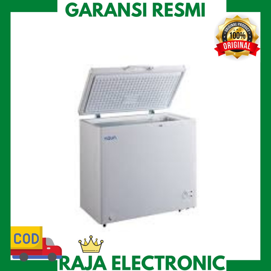 AQUA AQF 160 W CHEST FREEZER BOX 150 L LEMARI PEMBEKU 150 LITER