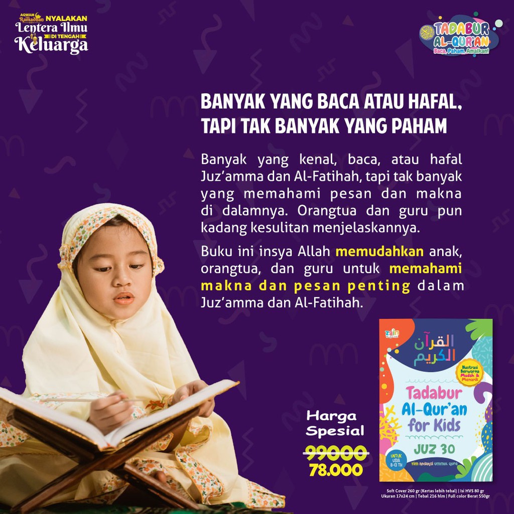 Buku Tadabur Juz Amma For Kids (Juz 30)