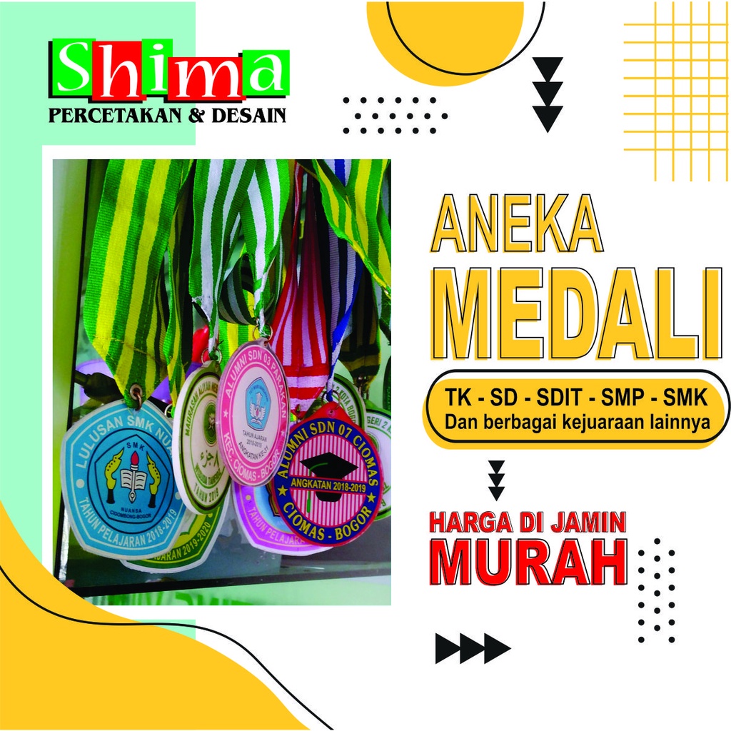 Kalung Medali Wisuda TK,SD,SMP,SMA