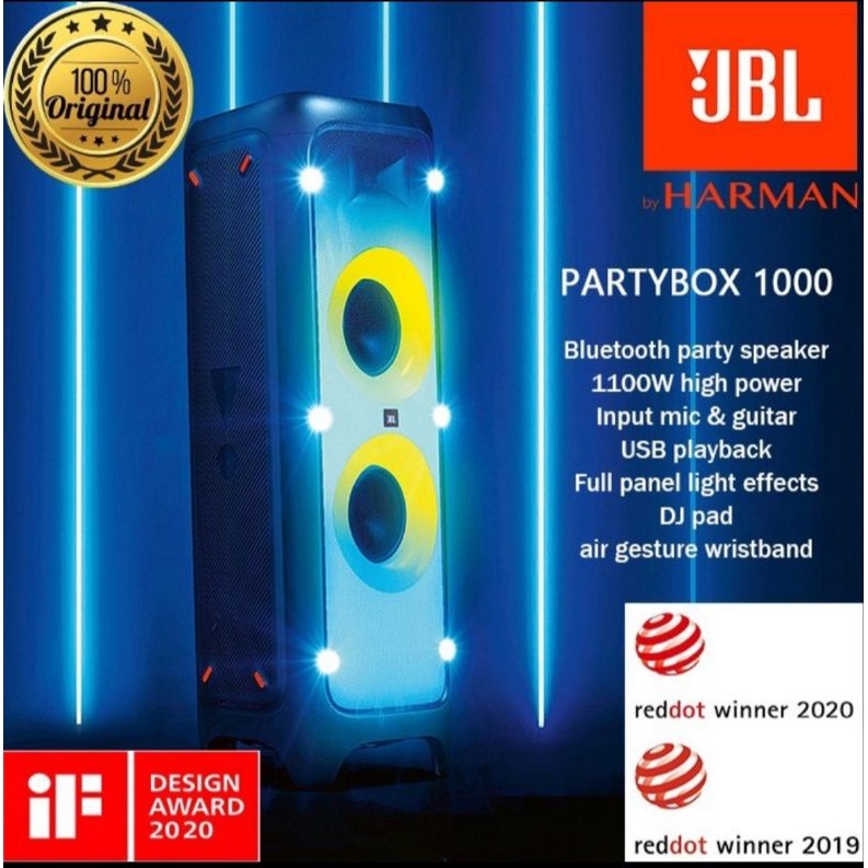 JBL PARTYBOX 1000 SPEAKER BLUETOOTH PARTYBOX 1000 ORIGINAL JBL GARANSI