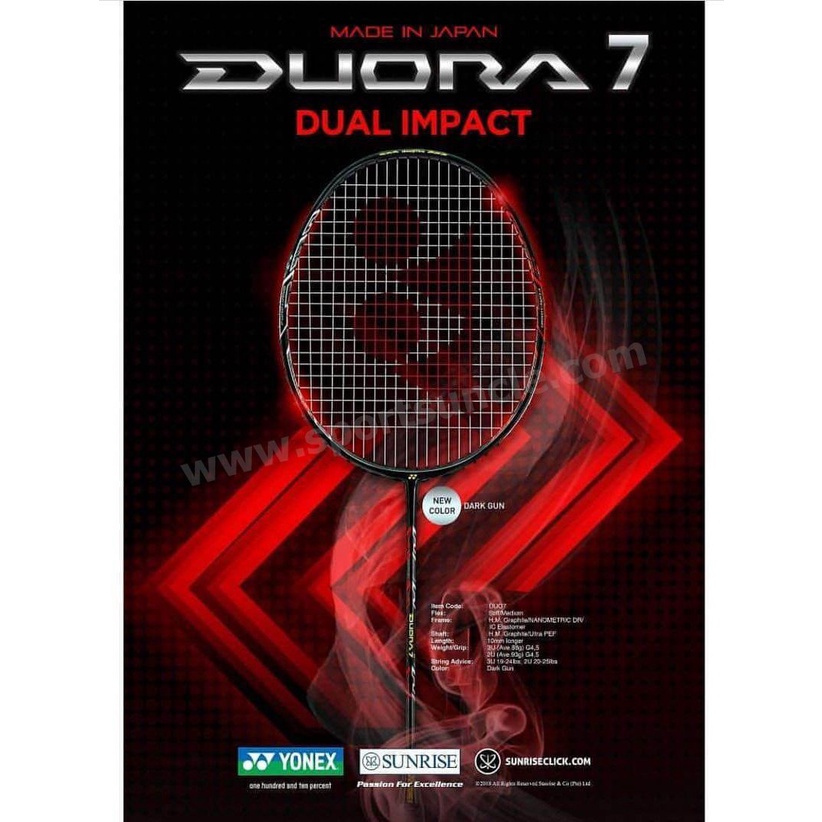 Raket BADMINTON YONEX DUORA 7
