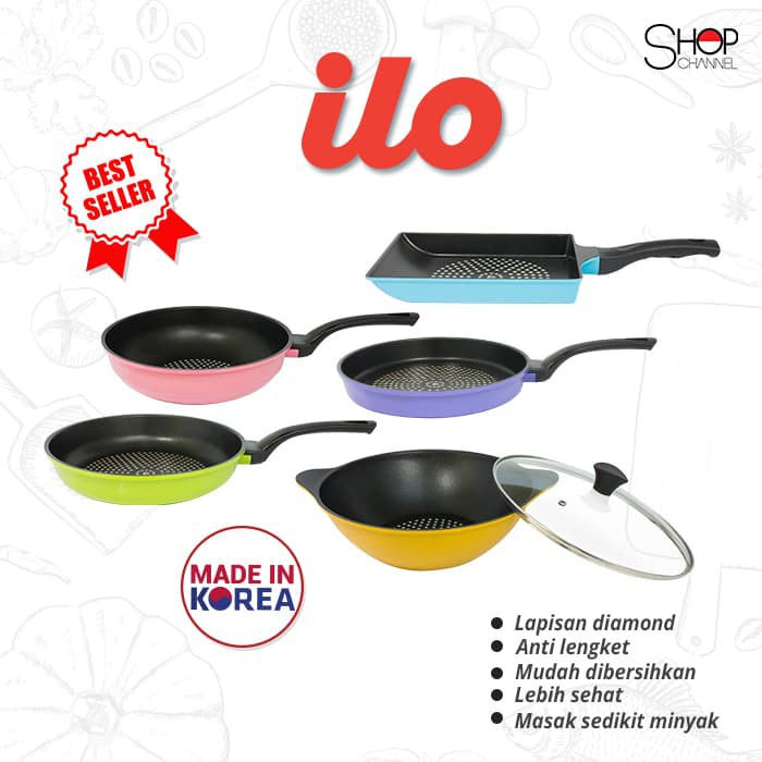 Promo Terlaris Panci Serbaguna Korea - Ilo Pan 6Set -Special Discon