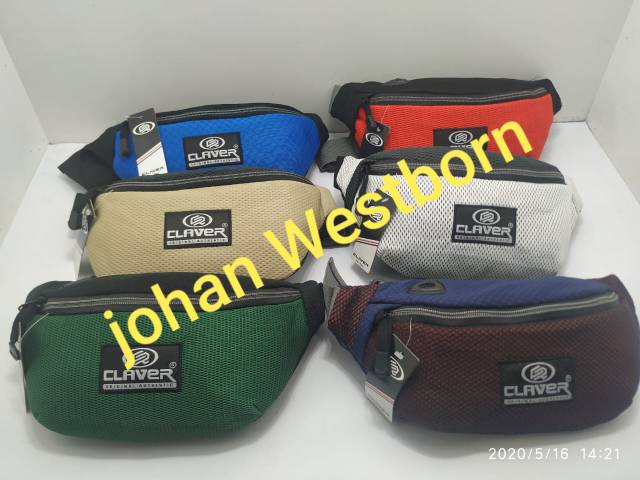 Tas Waist Bag CLEAVAR rubber Mesh series