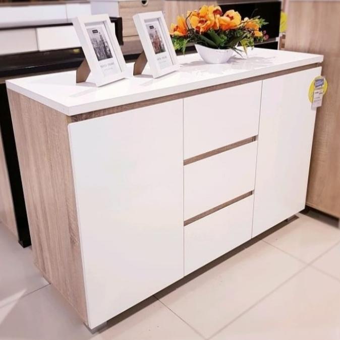 *****] Lemari penyimpanan serbaguna informa moza 2 chest drawer putih white