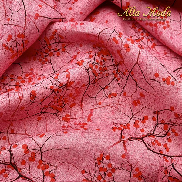 

Alta Moda Linen Motif Fancy Purolino Sakura Flower Pink Kain (1 M)