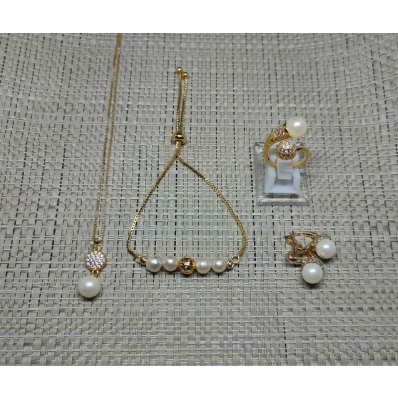 Set Mutiara Laut Asli Bersertifikat||set mutiara laut||set perhiasan xuping||set perhiasan mutiara a