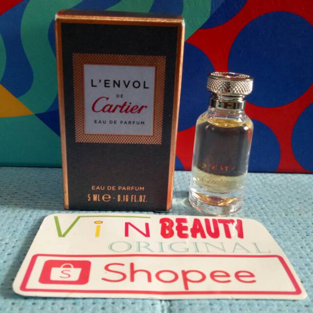 Miniatur Parfum OriginaL Cartier L'ENVOL EDP 5 ml For Men Murah