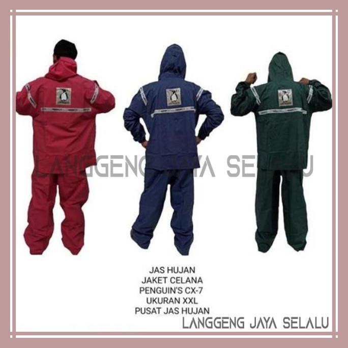 $$$$] MANTEL JAS HUJAN SETELAN PENGUIN'S PINGUIN MODEL CX 7 SUPER TEBAL ORI