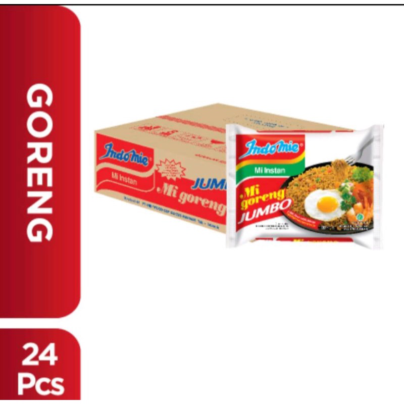 

Dus isi 24 Pcs - Indomie Goreng Spesial Jumbo