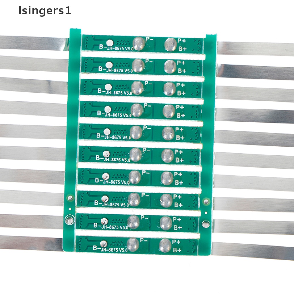 (lsingers1) 10pcs board Pelindung BMS 2A Untuk Baterai Li-ion lithium 1S 3.7V 18650