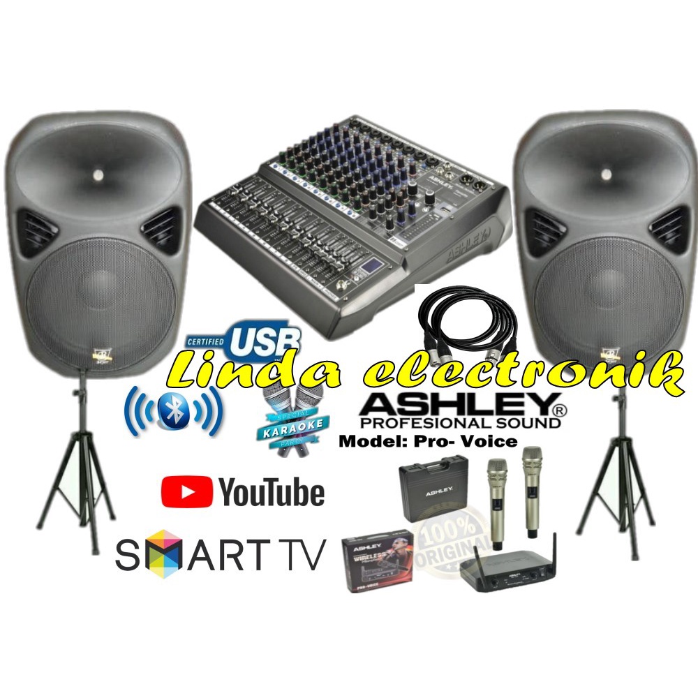 paket sound system 15 inch beyer by jb15a ashley audiopro 8 original
