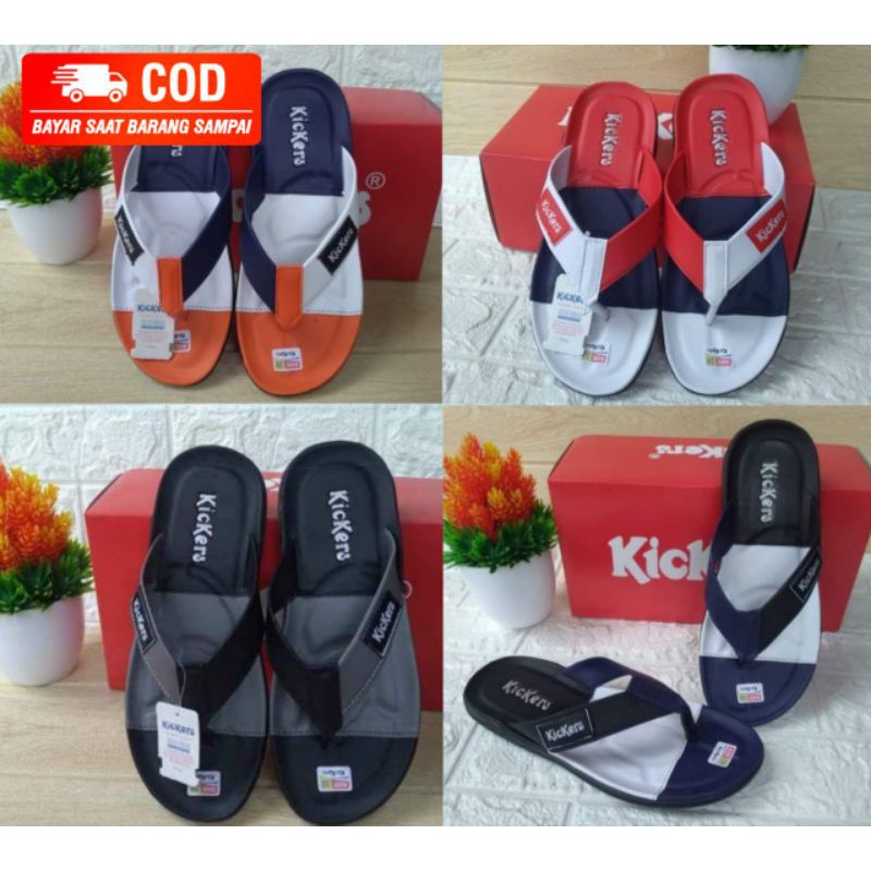 Sandal Kickers 3 Warna Terbaru (Bayar Ditempat)