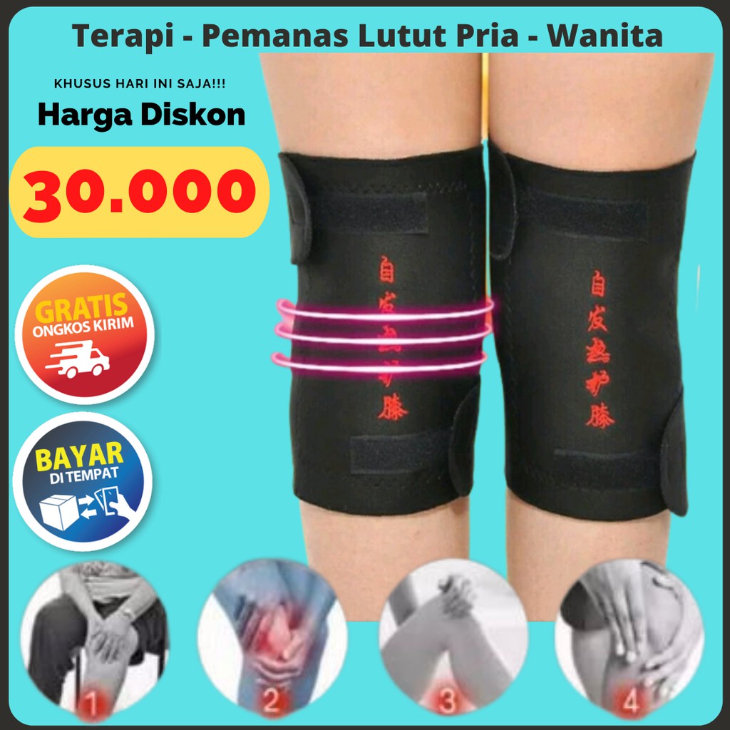 Sabuk Terapi Lutut Apsintus/Alat Terapi Pemanas Lutut/Brace Knee - Sabuk Terapi Pemanas Lutut - Magnetic Therapy Self Heating Knee Pads - Sabuk Terapi Pelindung Lutut - Knee Pad Magnetik