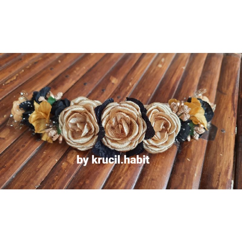 FLOWER CROWN/HEADBAND ANAK/BANDANA ANAK/FLOWERCROWN HIJAB/JILBAB ANAK/HEADBAND BAYI/BABY HEADBAND