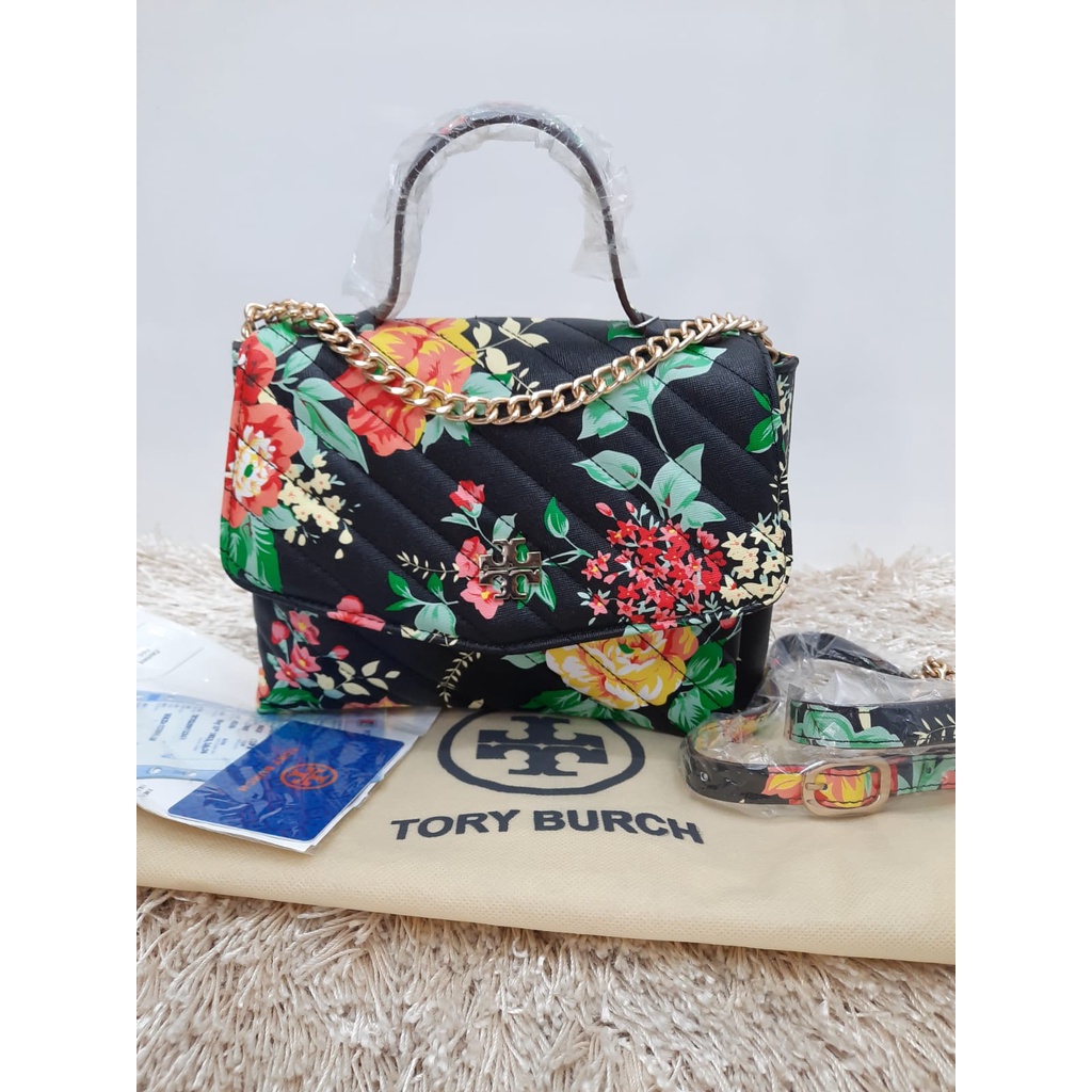 TAS TB Tory Burch Bunga Hitam Premium