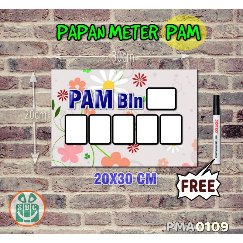 

Stokastik Papan Meter Listrik PLN PAM motif Unik - Floral 09