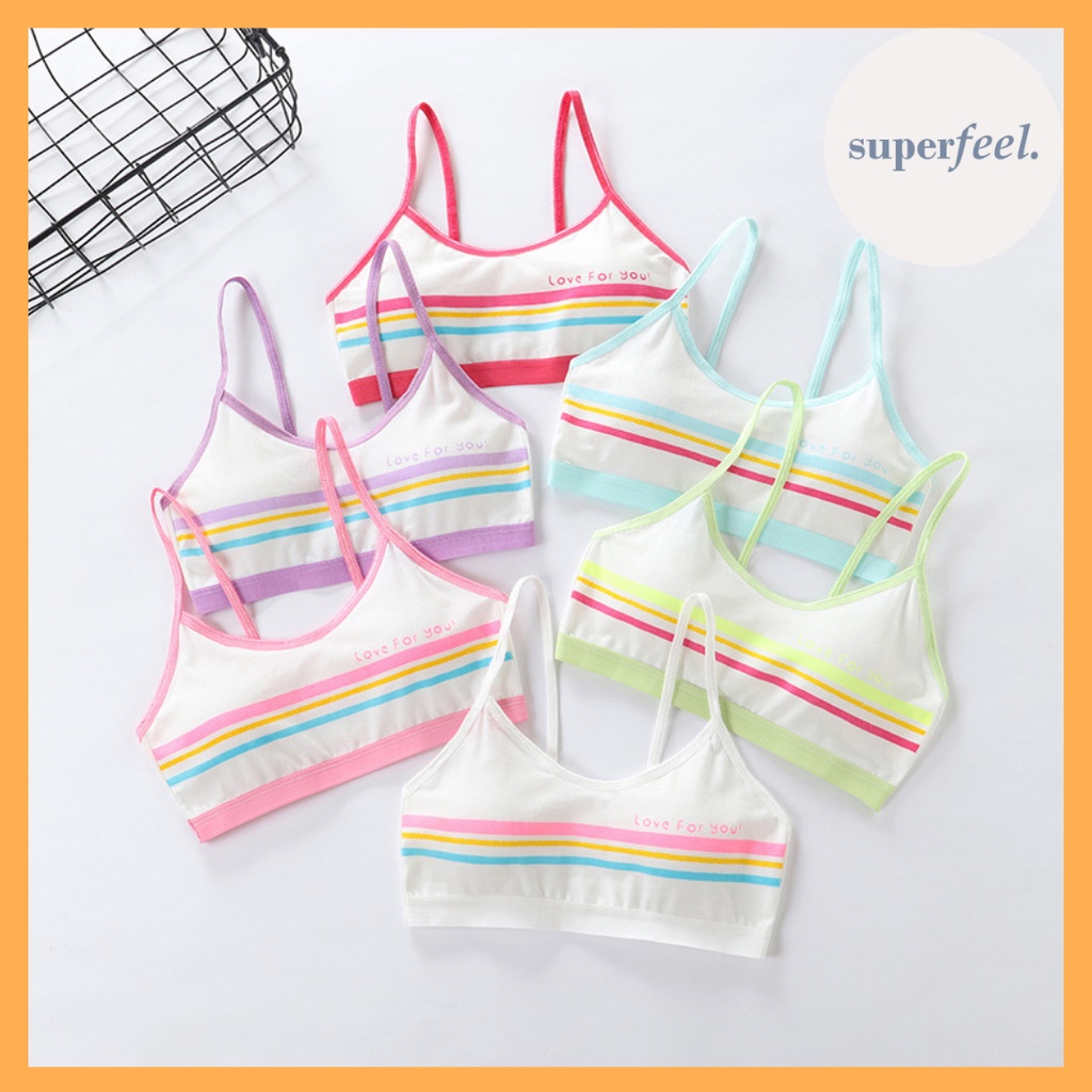 SFL KATUN MURNI MINI SET ANAK PEREMPUAN BH MINISET BRA CUP BUSA LEPAS PASANG REMAJA 8-15 TAHUN 809