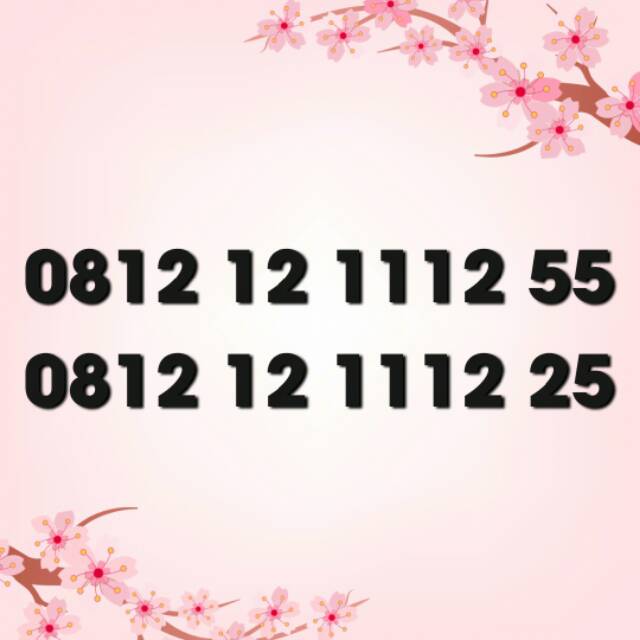 Nomer cantik simPATI 0812 12 1112xxx