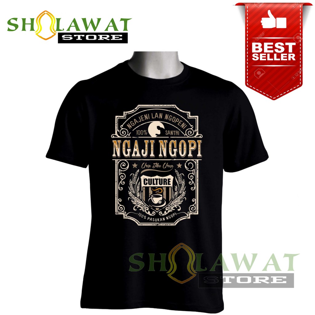 [BEST SELLER] KAOS DISTRO SANTRI/KAOS SANTRI NGAJI NGOPI NGAJENI LAN NGOPENI CULTURE/KAOS SANTRI SAL