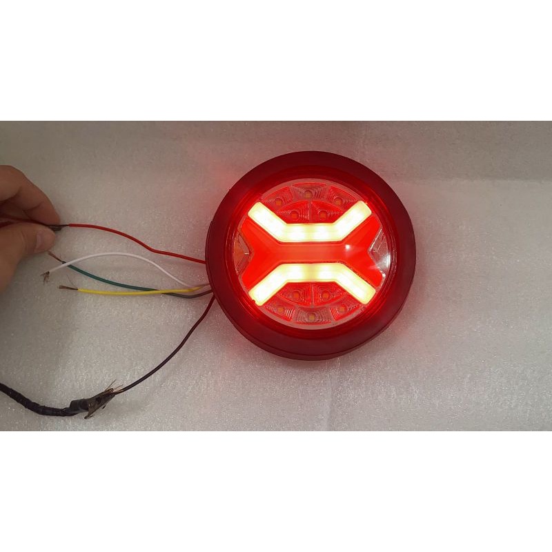 stop lamp lampu truk 24 volt model bulat X