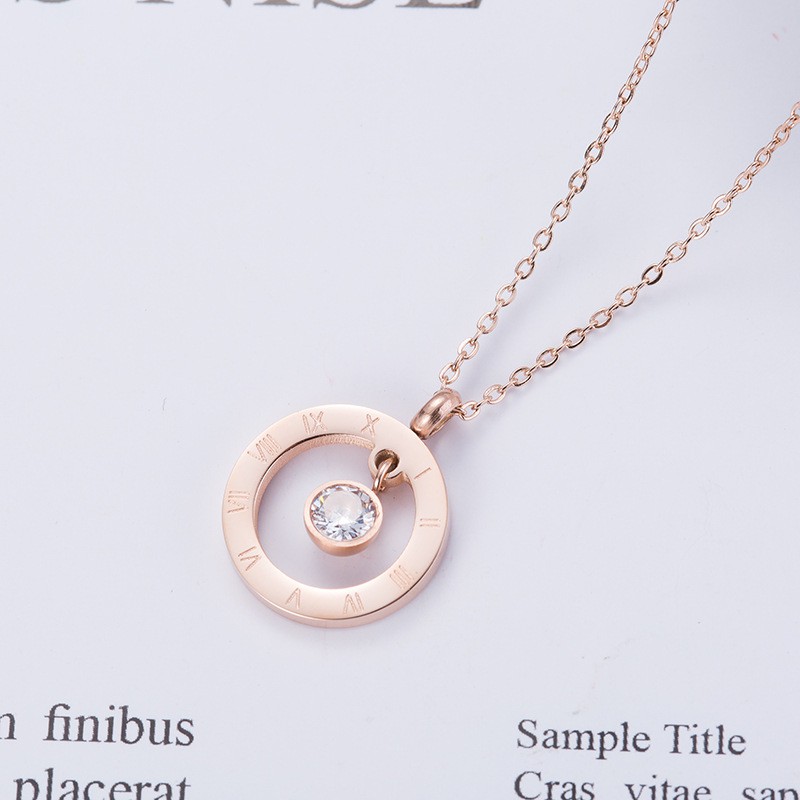 [New] Kalung fashion aksesoris titanium mini korea hadiah wanita cewek 316L anti karat KK071