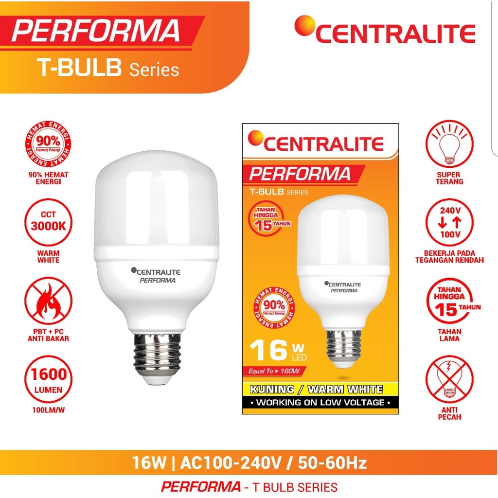 CTL 16W WW KUNING / LAMPU LED CAPSULE  PERFORMA CTL 16W / BOHLAM CAHAYA KUNING WW