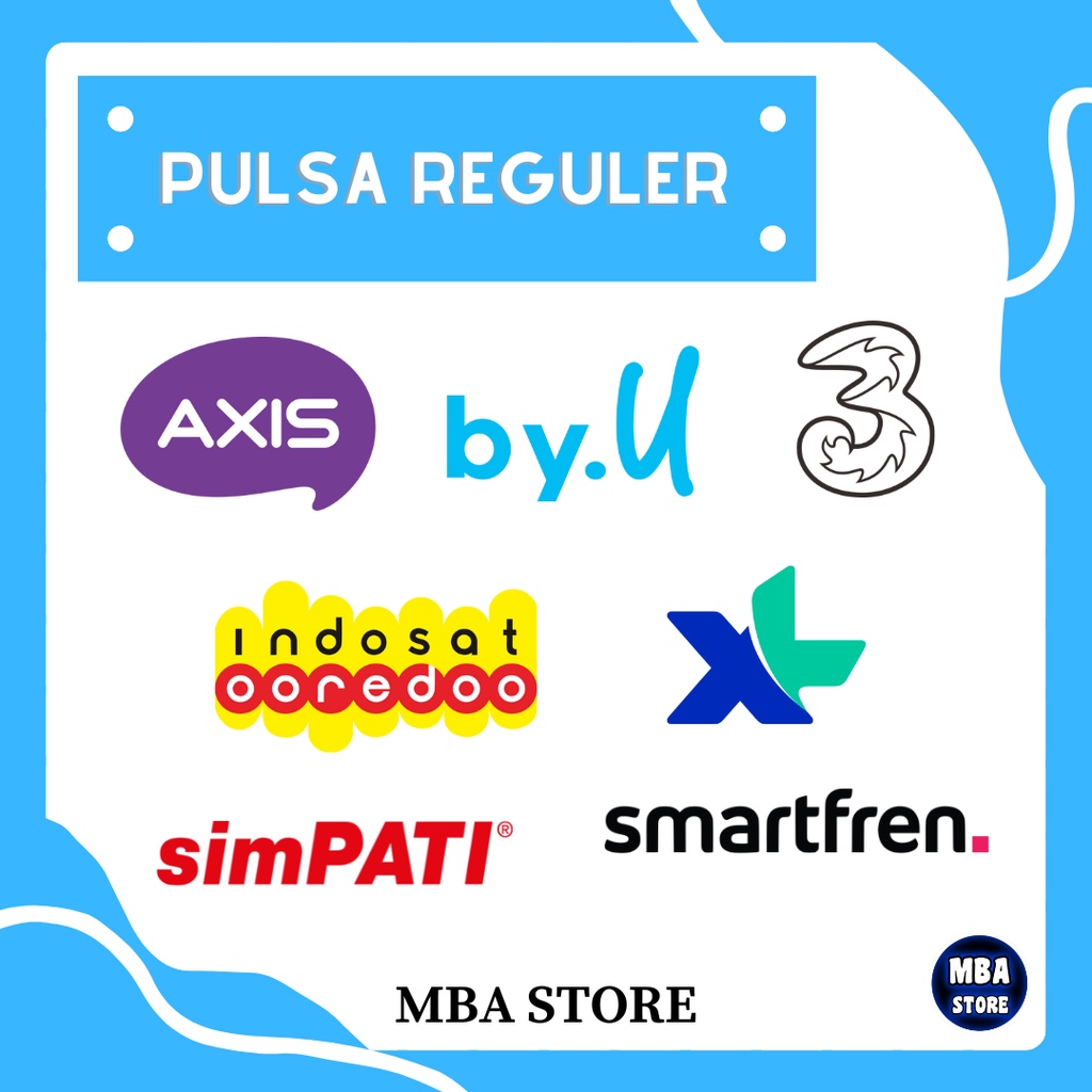 Pulsa Reguler MKIOS All Operator Murah Aman Cepat Nominal 5k - 25k