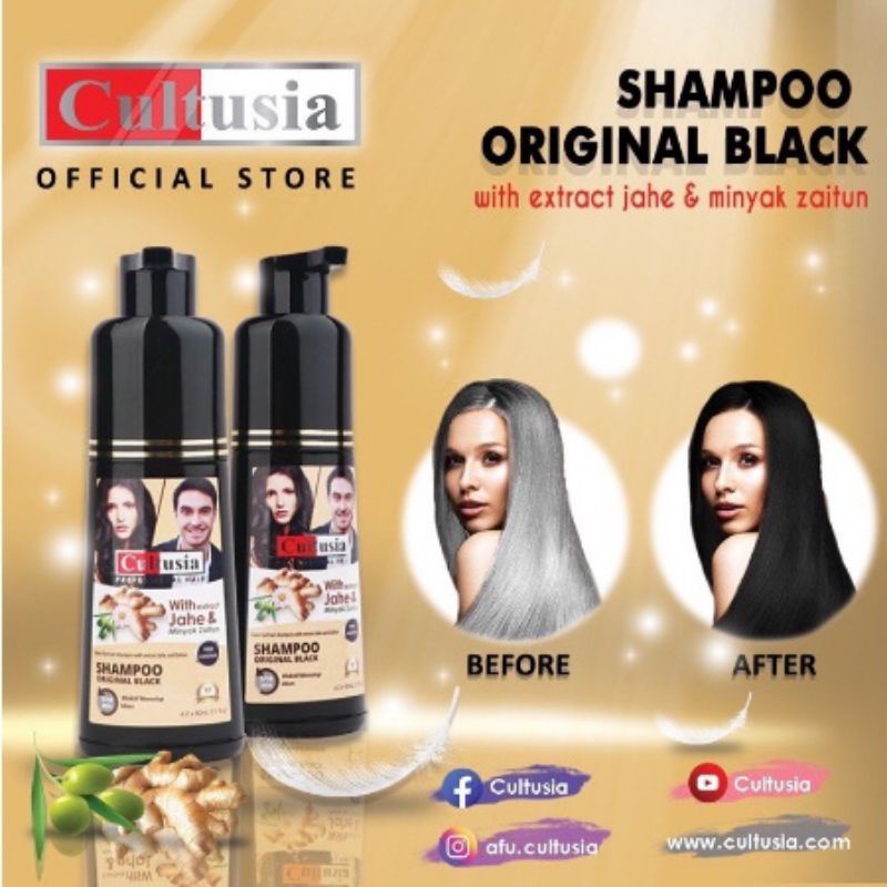 Cultusia Shampoo Hair Colour untuk rambut beruban