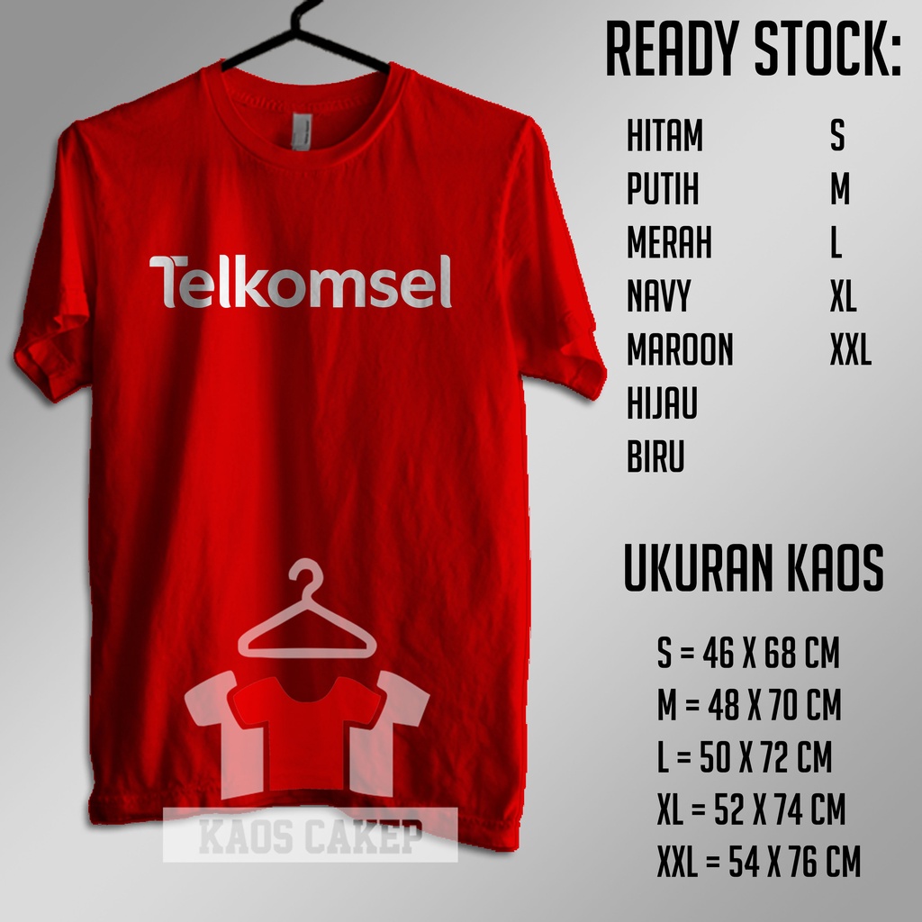 Kaos Telkomsel Logo Baru Baju Perusahaan