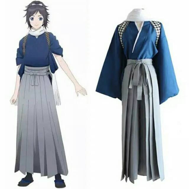 COSTUME YUKATA KIMONO HAKAMA BAJU TRADISIONAL JEPANG TOUKEN RANBU YAMATONOKAMI YASUSADA YUKATA