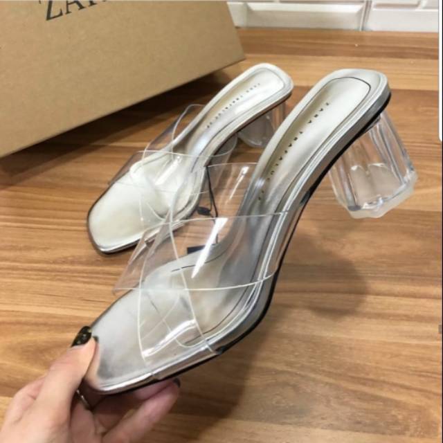 Sale Zara transparent heels ori