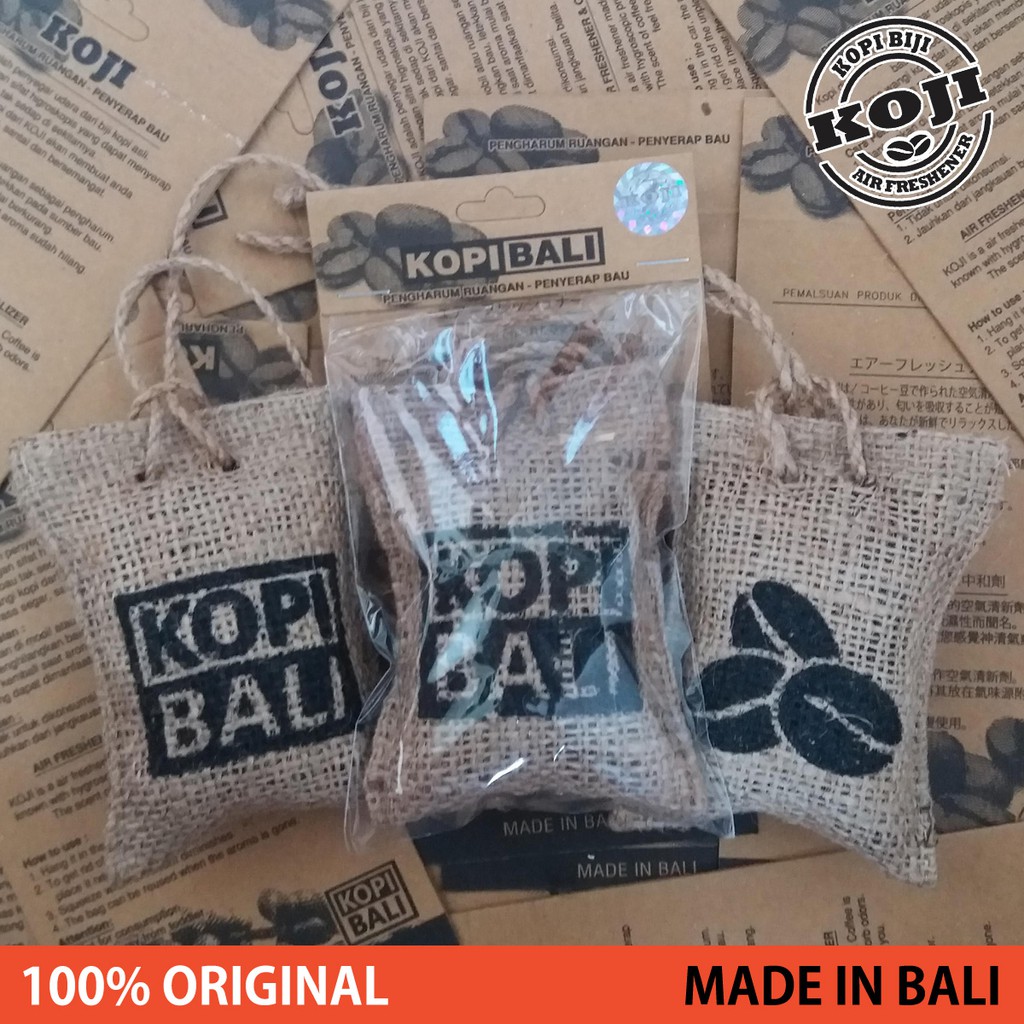 BEST SELLER ! 100% ORIGINAL Parfum Mobil Kopi Bali Gantung - Pengharum Biji Kopi Organik KOJI