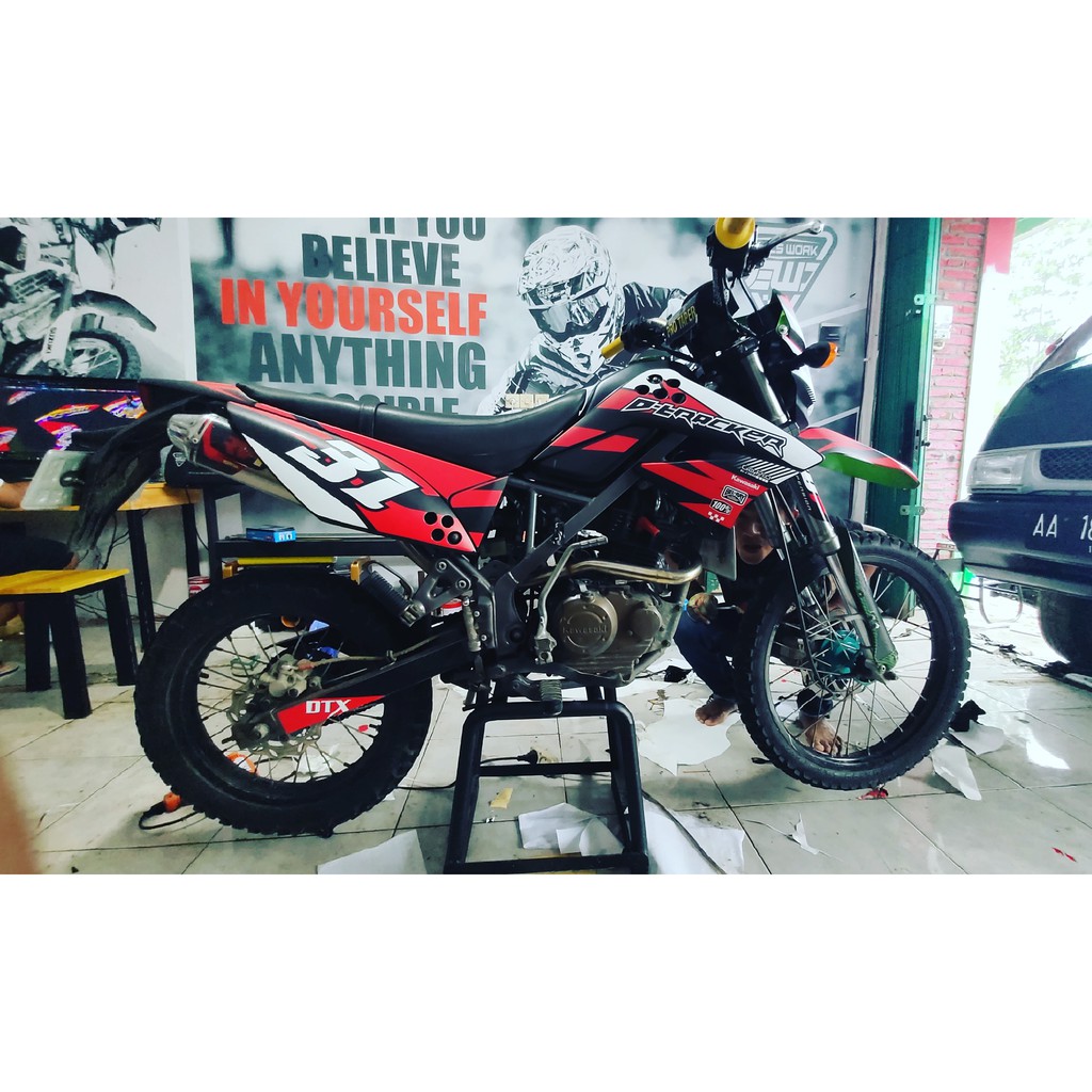 decal klx OLD keren decal klx OLD simpel decal klx OLD gold decal klx supermoto