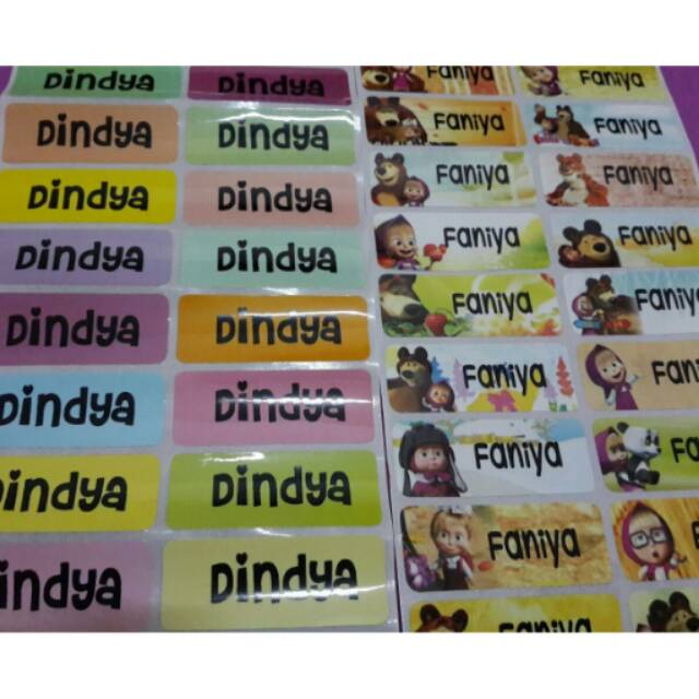 

Label nama waterproof 42pcs