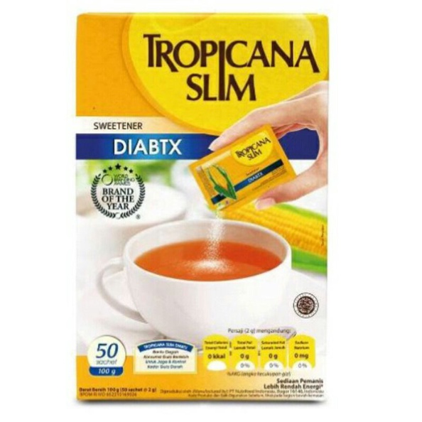 

TROPICANA SLIM DIABTX 50SACHET