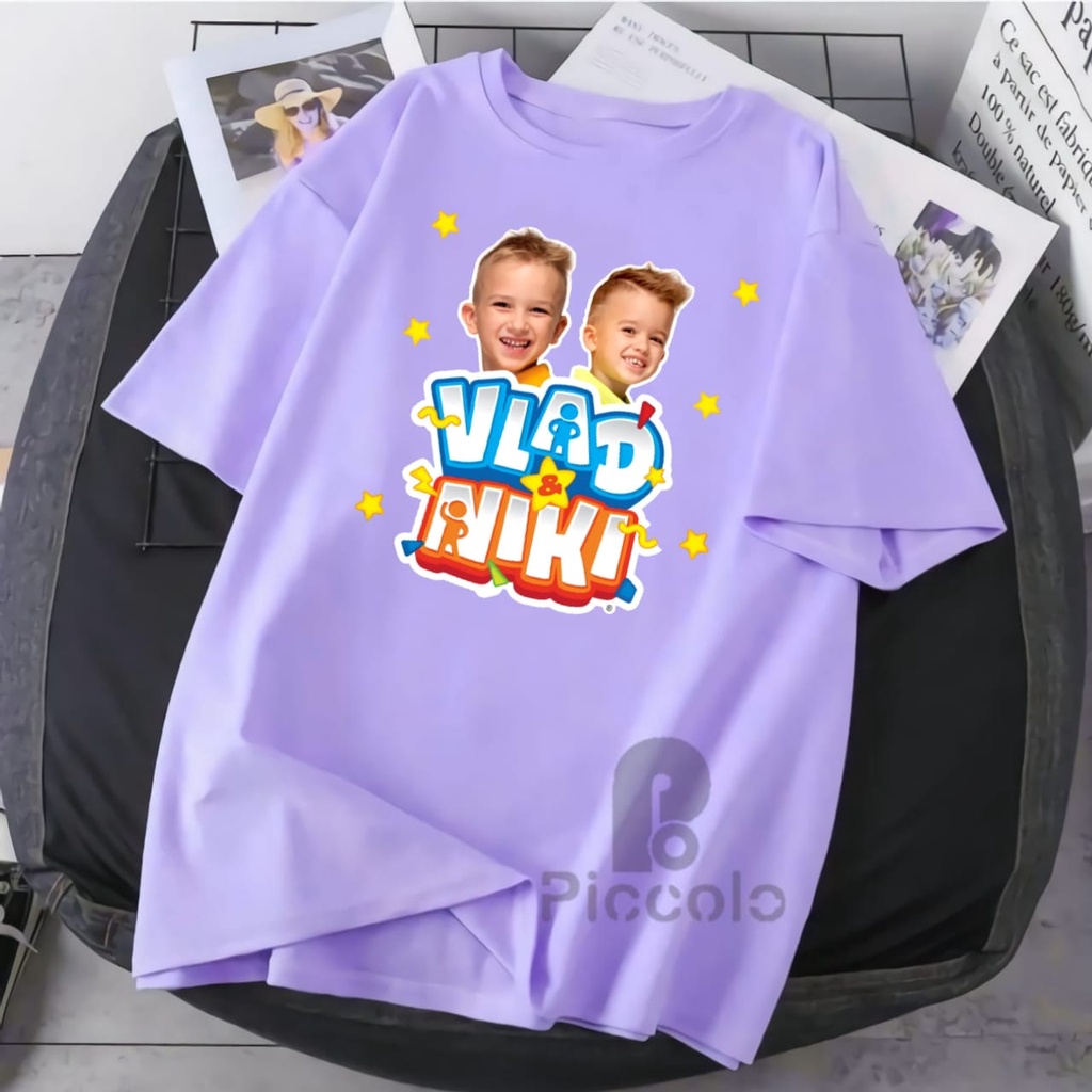 BAJU ANAK KAOS ANAK VILAD END NIKI YOUTUBER ANAK