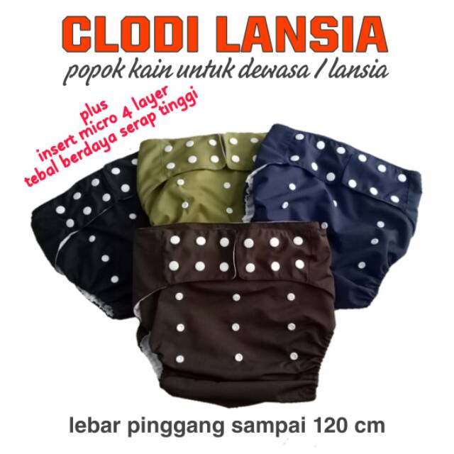 CLODI LANSIA / CLODI DEWASA / POPOK LANSIA / POPOK DEWASA