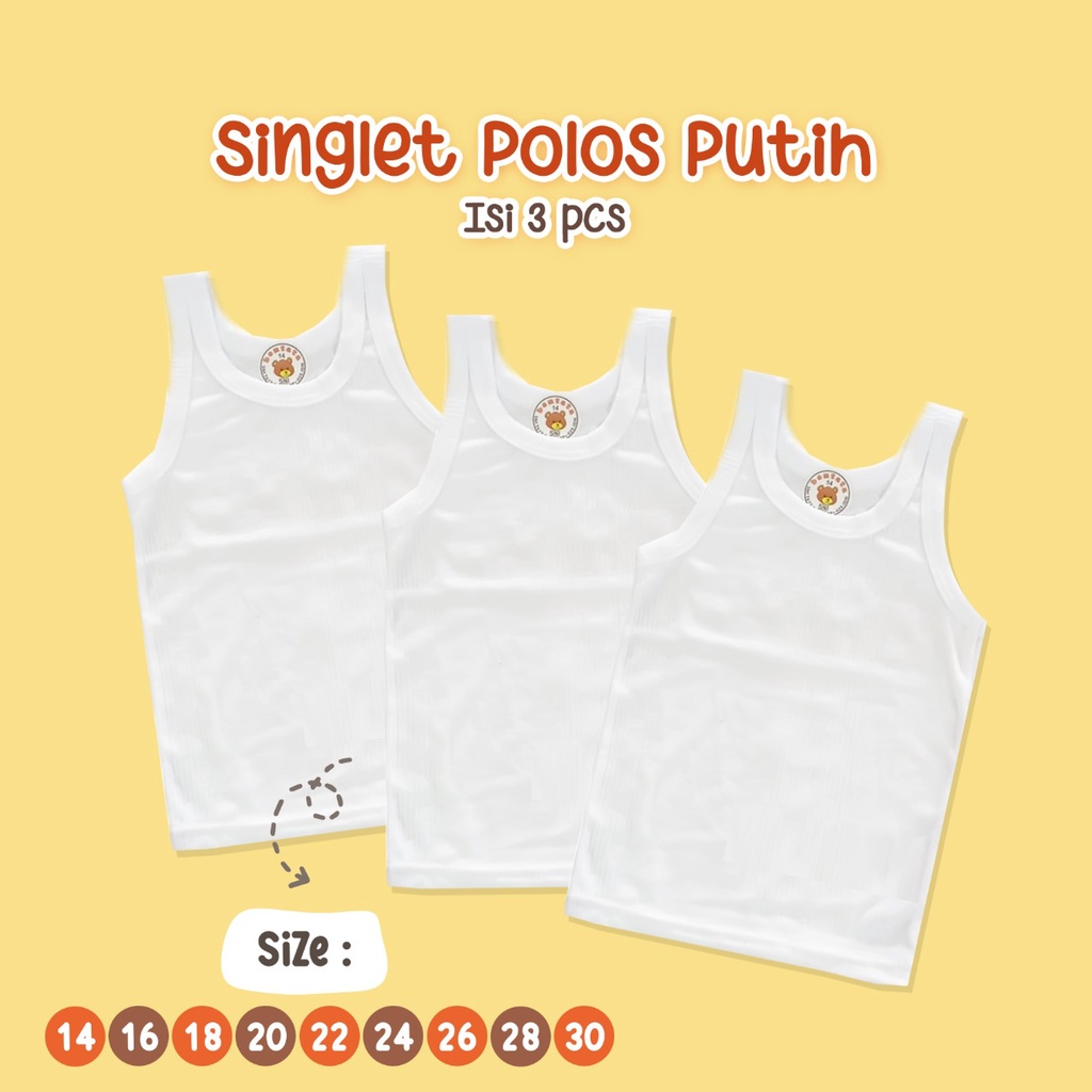 Paling Murah ! Bentata Singlet dalam Baby / Anak / baju dalam 1PCS