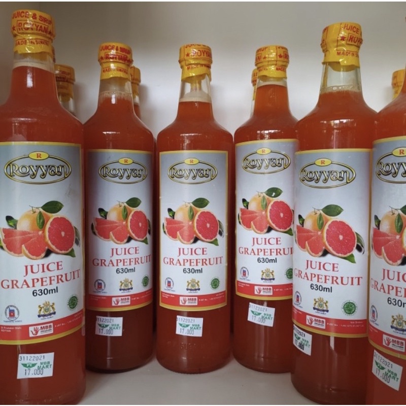 

Sirup Rasa Grapefruit, Asli jeruk merah Asli