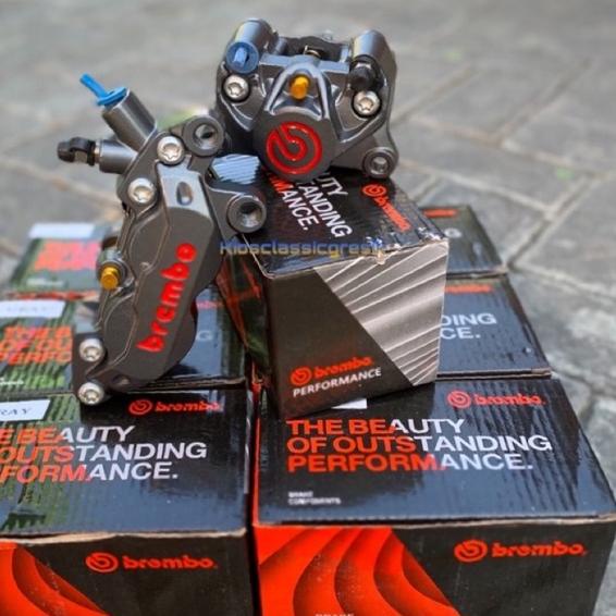 New - kaliper Brembo axial 4 piston grey kaliper depan belakang Brembo 4 piston brembo belakang 2p a