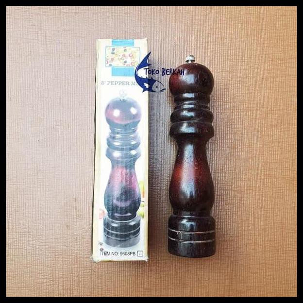 

Terbaru Gilingan Lada Merica Bumbu / Salt Pepper Mill Manual Grinder Kayu 8