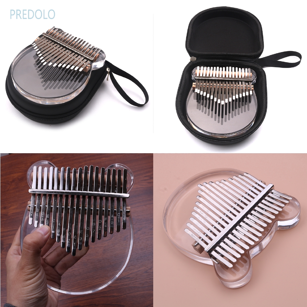 Alat Musik Piano Jari Kalimba 17 Kunci Bahan Akrilik